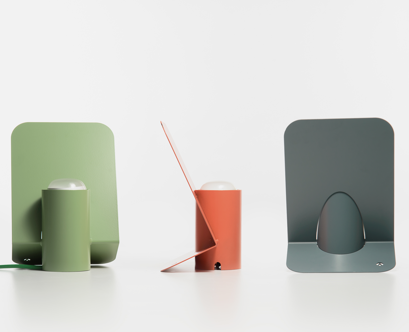 Vela table lamps in three colors