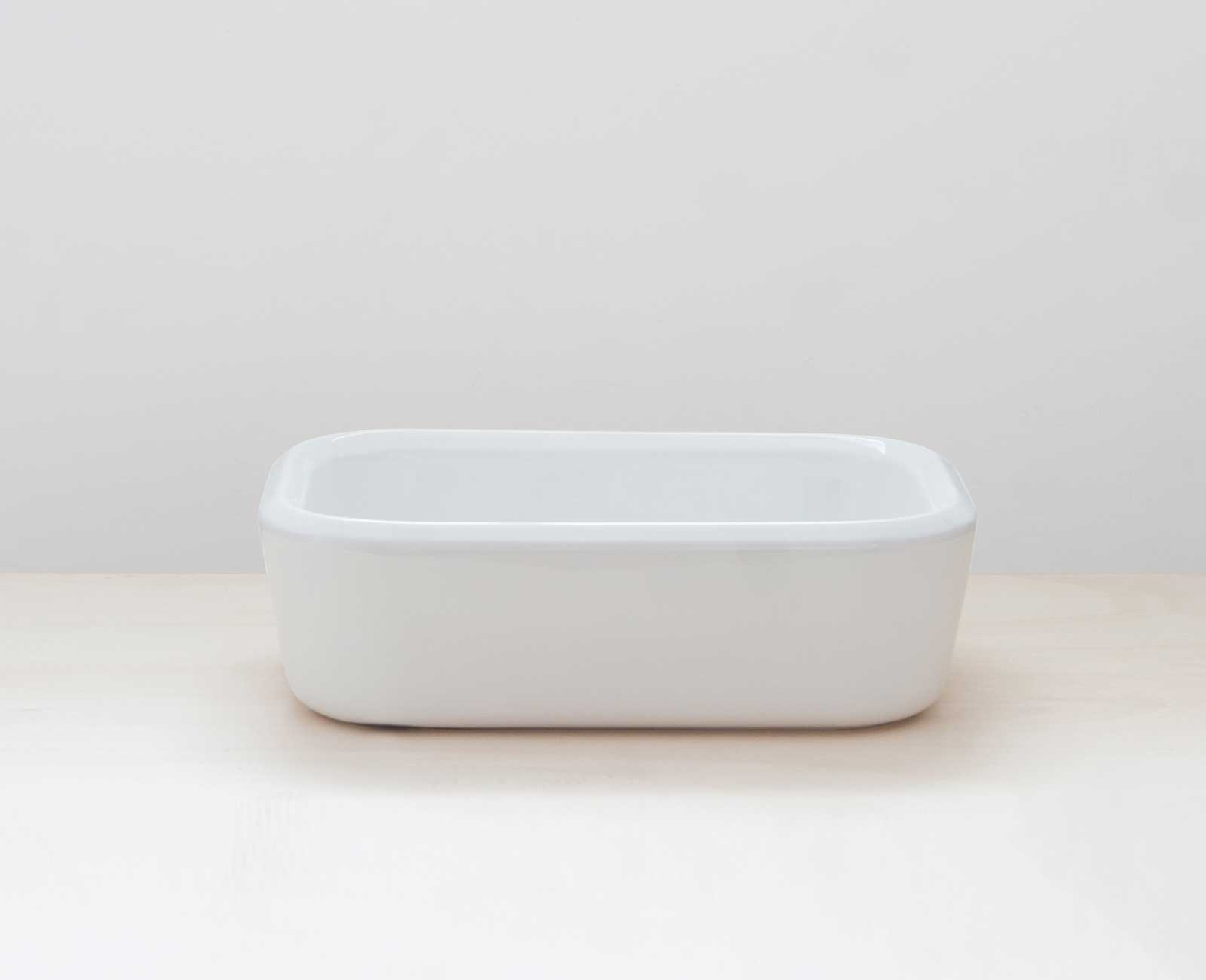 Pencil ceramic washbasin rectangular